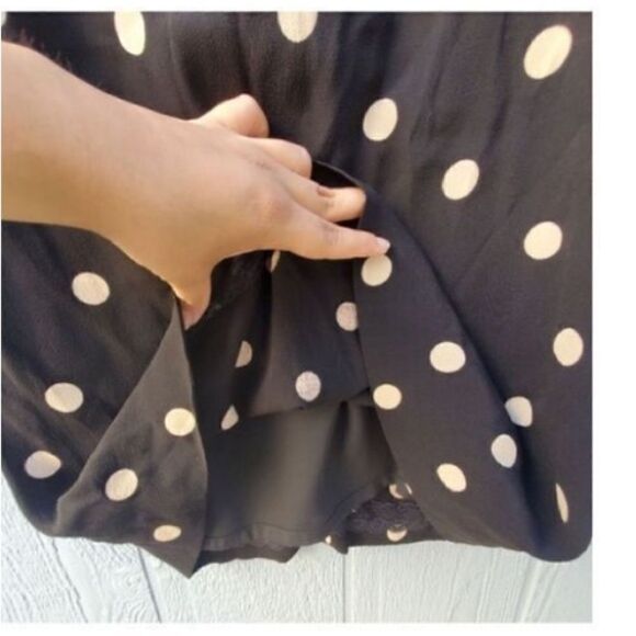 Kate Spade Women’s Size 2 Dizzy Dot Sheath Dress Black Tan 3/4 Sleeve High Neck - Picture 9 of 14